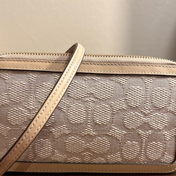 Coach Tan and Cream Crossbody and Wristlet Bag - Picture 4 of 12